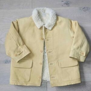Baby Gap Genuine Leather Wool Jacket 4Y